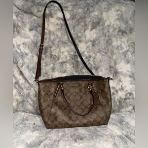 COACH SMALL KELSEY SATCHEL IN SIGNATURE CANVAS